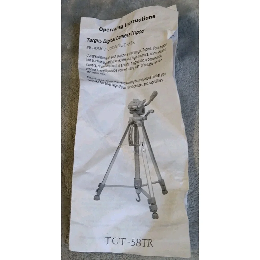 Targus TGT-58TR Camera Camcorder‎ Tripod Bubble Level Quick Release Platform Bag